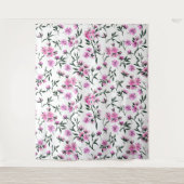 Tenture Fleur de cerisier blanc sur blanc (Devant)