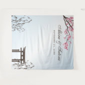 Tenture Fleur de cerisier japonais Sakura Fond de photo As (Devant (Horizontal))