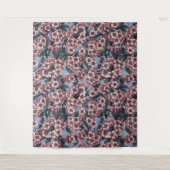 Tenture Fleur de cerisier rose et bleu (Devant)