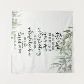 Tenture Fleur de confiance dans le Seigneur (Devant (Horizontal))