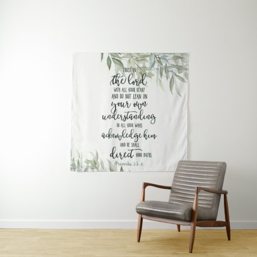 Tenture Fleur de confiance dans le Seigneur (En situation)