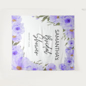 Tenture Fleur de douche violette (Devant (Horizontal))