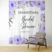 Tenture Fleur de douche violette (En situation)