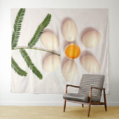 Tenture Fleur de jaune d'oeuf (En situation (horizontale))