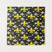 Tenture Fleur De Lis Blanche Jaune (Devant)