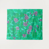 Tenture Fleur de Malve, Peinture Florale Été (Devant (Horizontal))