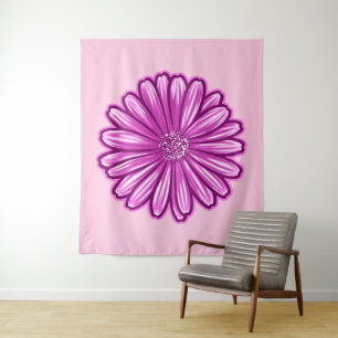 Tenture Fleur de marguerite africaine, Illustration réalis