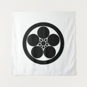 Tenture Fleur de prune à l'Umebachi en cercle (Devant)