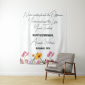 Tenture Fleur de retraite personnalisée Fleur de couvertur (En situation)