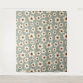 Tenture Fleur de sauge - arrière - plan vert sauge (Devant)