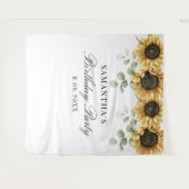 Tenture Fleur de soleil florale Eucalyptus 60e fête d'anni (Devant (Horizontal))