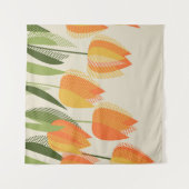 Tenture Fleur de tulipe jaune (Devant (Horizontal))