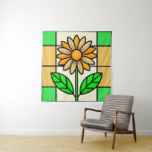 Tenture Fleur de verre tendu (En situation)