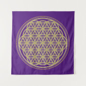 Tenture fleur de vie (Devant (Horizontal))