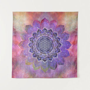 Tenture Fleur de vie - Style Vintage Galaxy Espace 1