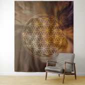 Tenture Fleur de vie universelle (En situation)