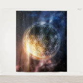 Tenture Fleur de vie universelle (Devant)