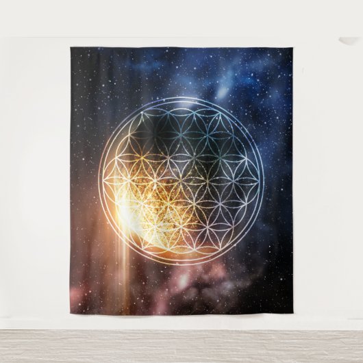 Tenture Fleur de vie universelle (Devant)