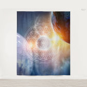 Tenture Fleur de vie universelle (Devant)