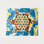 Tenture Fleur de Vie - Voies Colorées 5 (Devant (Horizontal))