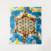 Tenture Fleur de Vie - Voies Colorées 5 (Devant)