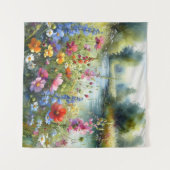 Tenture Fleur d'été du Fleur sauvage du ruisseau Tapestry (Devant (Horizontal))