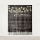 Tenture Fleur d'haleine Rustic Baby Barn Mariage Backdrops (Devant)