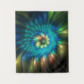 Tenture Fleur d'Imaginaire lumineux, Fractale Abstraite co (Devant)
