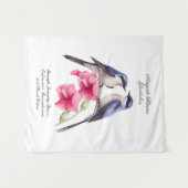 Tenture Fleur du mois de naissance d'août Gladiolus avec o (Devant (Horizontal))
