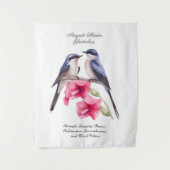 Tenture Fleur du mois de naissance d'août Gladiolus avec o (Devant)