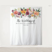 Tenture Fleur du pays | Fond d'écran Mariage - Booth Photo (Devant)