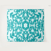 Tenture Fleur en turquoise.... (Devant (Horizontal))