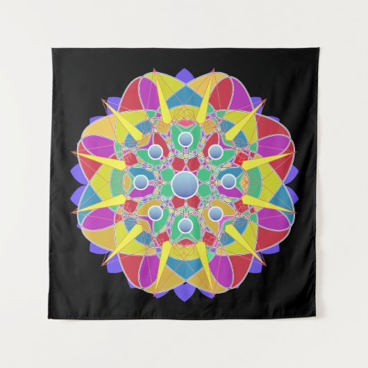 Tenture Fleur étoile (Devant)