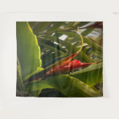 Tenture Fleur florale rouge Tropical Nature Verdure Plante (Devant (Horizontal))