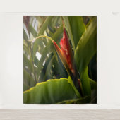 Tenture Fleur florale rouge Tropicale Nature Végétalerie P (Devant)