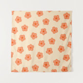 Tenture Fleur Hippie Orange Peach Preppie (Devant (Horizontal))