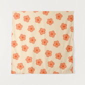 Tenture Fleur Hippie Orange Peach Preppie (Devant)