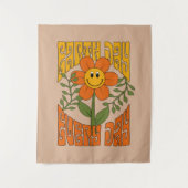 Tenture Fleur marguerite rétro des années 70 (Devant)