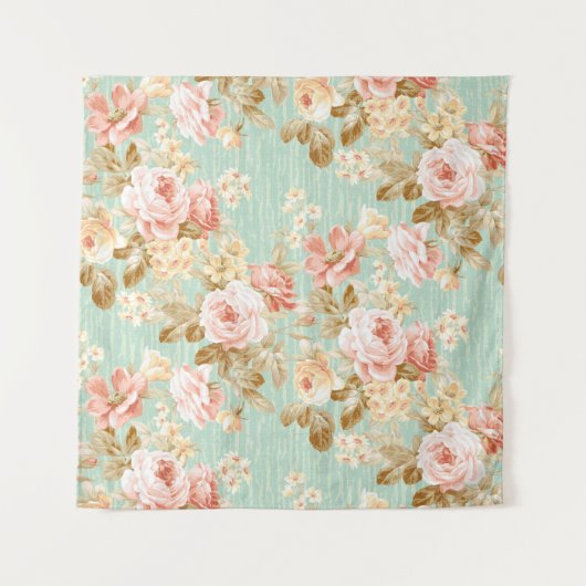 Tenture Fleur populaire classique motif sans couture arriè (Devant)