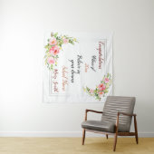 Tenture Fleur Populaire Personnaliser Argent (En situation (horizontale))