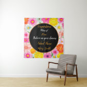 Tenture Fleur Populaire Personnaliser Blanc (En situation)