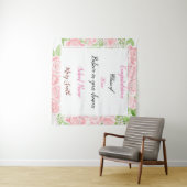 Tenture Fleur Populaire Personnaliser Rose (En situation (horizontale))