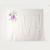 Tenture Fleur Romantique Pastel (Devant (Horizontal))