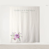 Tenture Fleur Romantique Pastel (Devant)