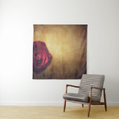 Tenture Fleur rose rose abstraite romantique (En situation)
