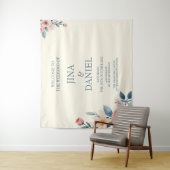 Tenture Fleur Rougissante (En situation)