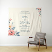 Tenture Fleur Rougissante (En situation (horizontale))