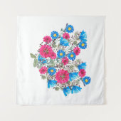 Tenture Fleur sauvage clair aquarelle (Devant (Horizontal))