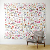Tenture Fleur sauvage coloré Jardin Salon Bureau (En situation (horizontale))