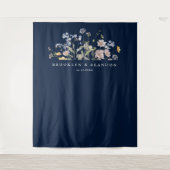 Tenture Fleur sauvage de printemps de la marine Meadow Gar (Devant)